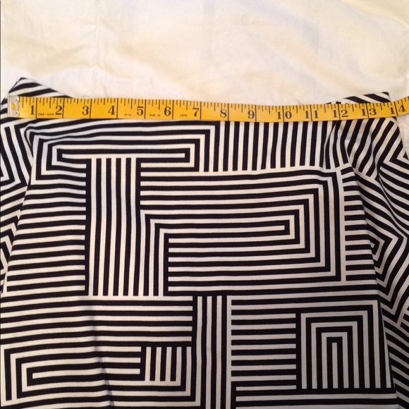 KATE SPADE SATURDAY black & white zig zag skirt - Picture 4 of 6